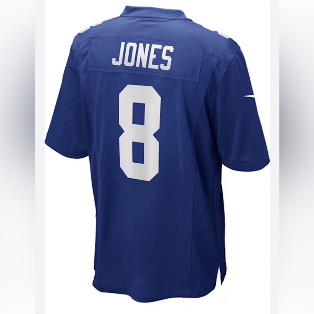 EUC DANIEL JONES NIKE NEW YORK GIANTS BLUE HOME GAME FOOTBALL JERSEY‎ Size L